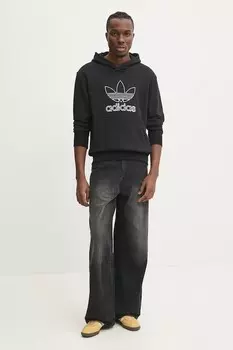 Хлопковая толстовка OUTL TREF HDY Adidas Originals, черный