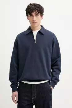 Хлопковая толстовка OWNEY Solid, темно-синий