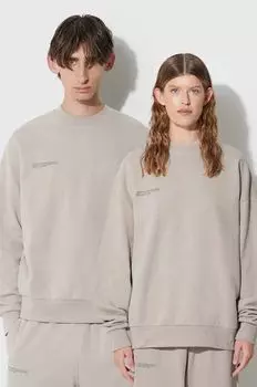 Хлопковая толстовка Pangaia, серый