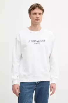 Хлопковая толстовка Pepe Jeans, белый