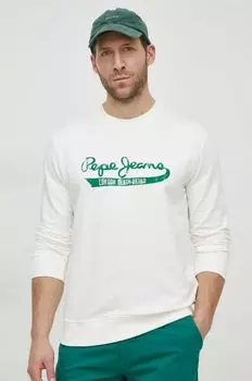 Хлопковая толстовка Pepe Jeans, белый