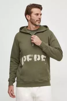 Хлопковая толстовка Pepe Jeans, зеленый