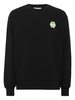 Хлопковая толстовка Philipp Plein, черный