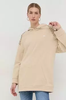 Хлопковая толстовка Pinko, бежевый