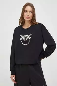 Хлопковая толстовка Pinko, черный