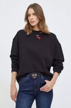 Хлопковая толстовка Pinko, черный