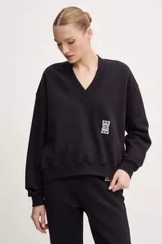 Хлопковая толстовка Pinko, черный