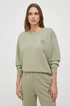 Хлопковая толстовка Pinko, зеленый
