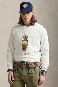Хлопковая толстовка Polo Ralph Lauren, белый