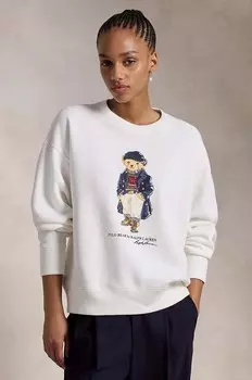 Хлопковая толстовка Polo Ralph Lauren, белый