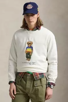 Хлопковая толстовка Polo Ralph Lauren, белый