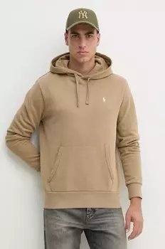 Хлопковая толстовка Polo Ralph Lauren, бежевый