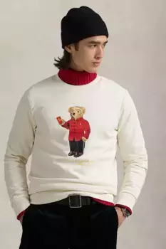 Хлопковая толстовка Polo Ralph Lauren, бежевый