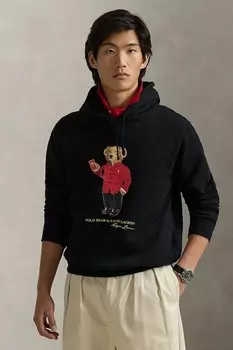 Хлопковая толстовка Polo Ralph Lauren, черный