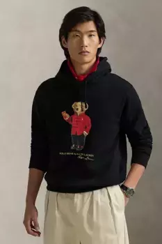 Хлопковая толстовка Polo Ralph Lauren, черный