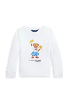 Хлопковая толстовка Polo Ralph Lauren для мальчика/девочки, белый