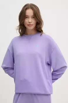 Хлопковая толстовка Polo Ralph Lauren, фиолетовый