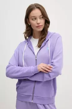 Хлопковая толстовка Polo Ralph Lauren, фиолетовый