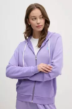 Хлопковая толстовка Polo Ralph Lauren, фиолетовый