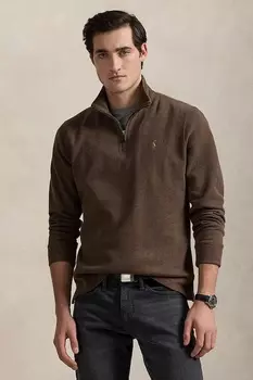 Хлопковая толстовка Polo Ralph Lauren, коричневый
