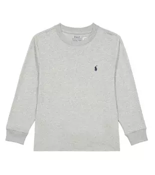 Хлопковая толстовка Polo Ralph Lauren, серый