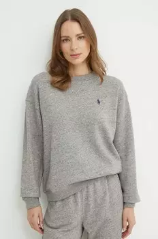 Хлопковая толстовка Polo Ralph Lauren, серый