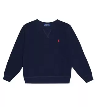 Хлопковая толстовка Polo Ralph Lauren, синий