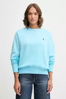 Хлопковая толстовка Polo Ralph Lauren, синий