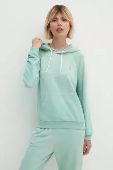 Хлопковая толстовка Polo Ralph Lauren, зеленый