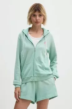 Хлопковая толстовка Polo Ralph Lauren, зеленый