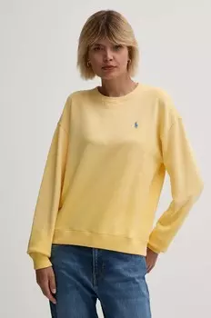 Хлопковая толстовка Polo Ralph Lauren, желтый