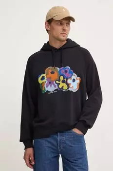 Хлопковая толстовка PS Paul Smith, черный