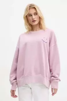 Хлопковая толстовка PS Paul Smith, фиолетовый