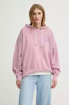 Хлопковая толстовка PS Paul Smith, фиолетовый