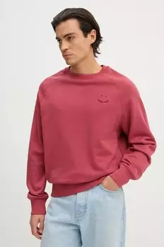 Хлопковая толстовка PS Paul Smith, розовый