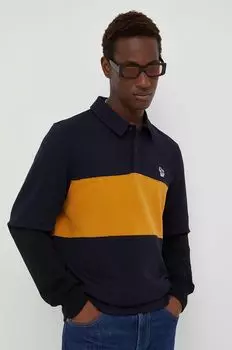 Хлопковая толстовка PS Paul Smith, темно-синий