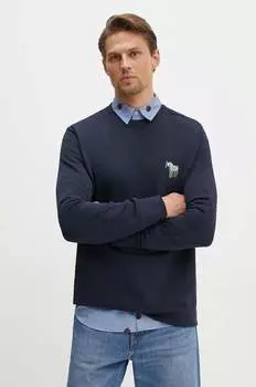 Хлопковая толстовка PS Paul Smith, темно-синий