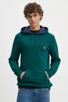 Хлопковая толстовка PS Paul Smith, зеленый