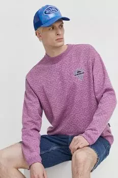 Хлопковая толстовка Quiksilver, розовый