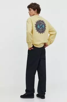 Хлопковая толстовка Quiksilver, желтый