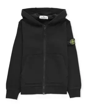 Хлопковая толстовка R Stone Island, черный