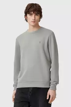 Хлопковая толстовка RAVEN CREW Allsaints, серый