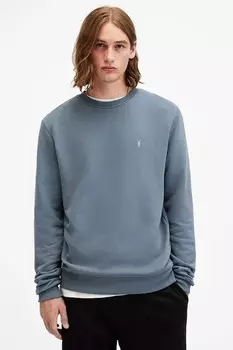 Хлопковая толстовка RAVEN CREW Allsaints, синий