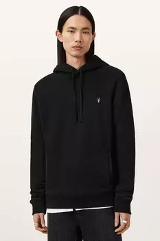 Хлопковая толстовка RAVEN OTH HOODY Allsaints, черный