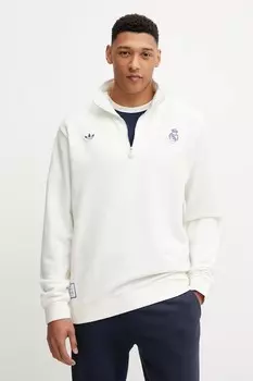 Хлопковая толстовка Real Icon HZTP Adidas Originals, бежевый