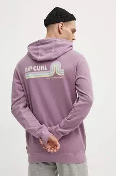 Хлопковая толстовка Rip Curl, фиолетовый