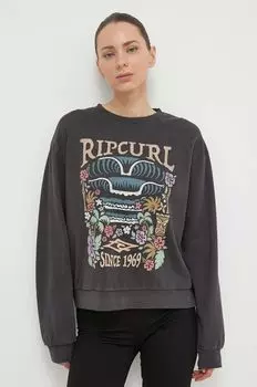 Хлопковая толстовка Rip Curl, серый