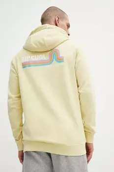 Хлопковая толстовка Rip Curl, желтый