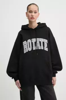 Хлопковая толстовка Rotate, черный
