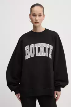Хлопковая толстовка Rotate, черный
